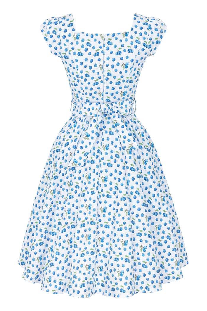 Swing Dress - Summer Blueberries Lady Vintage Swing Dresses