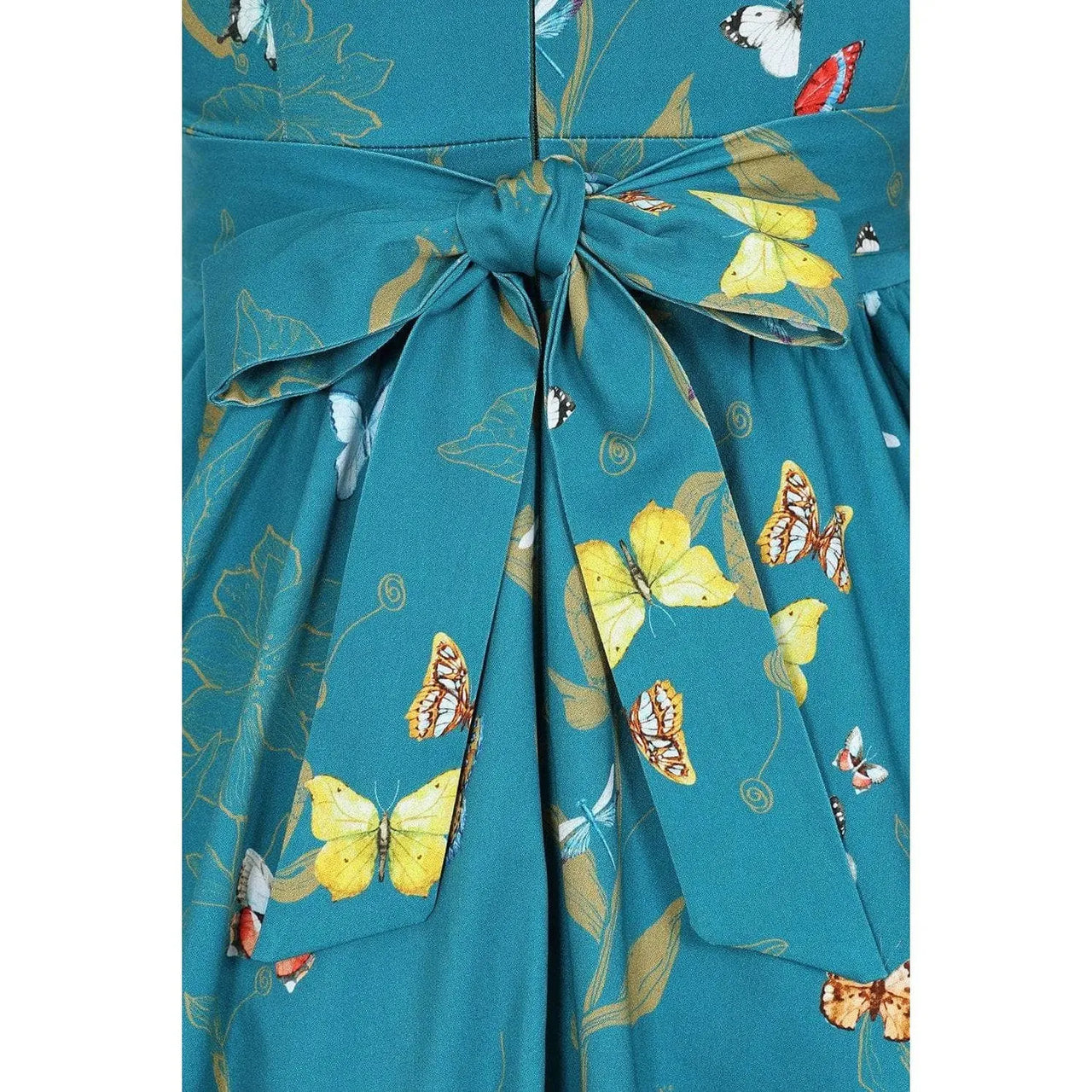 Swing Dress - Teal Butterfly Lady Vintage Swing Dresses