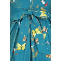 Thumbnail for Swing Dress - Teal Butterfly Lady Vintage Swing Dresses