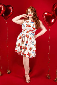 Thumbnail for Tea Dress - Be My Valentine - Lady V London