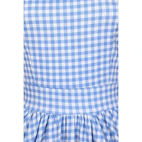 Thumbnail for Tea Dress - Blue Gingham Lady Vintage Tea Dresses