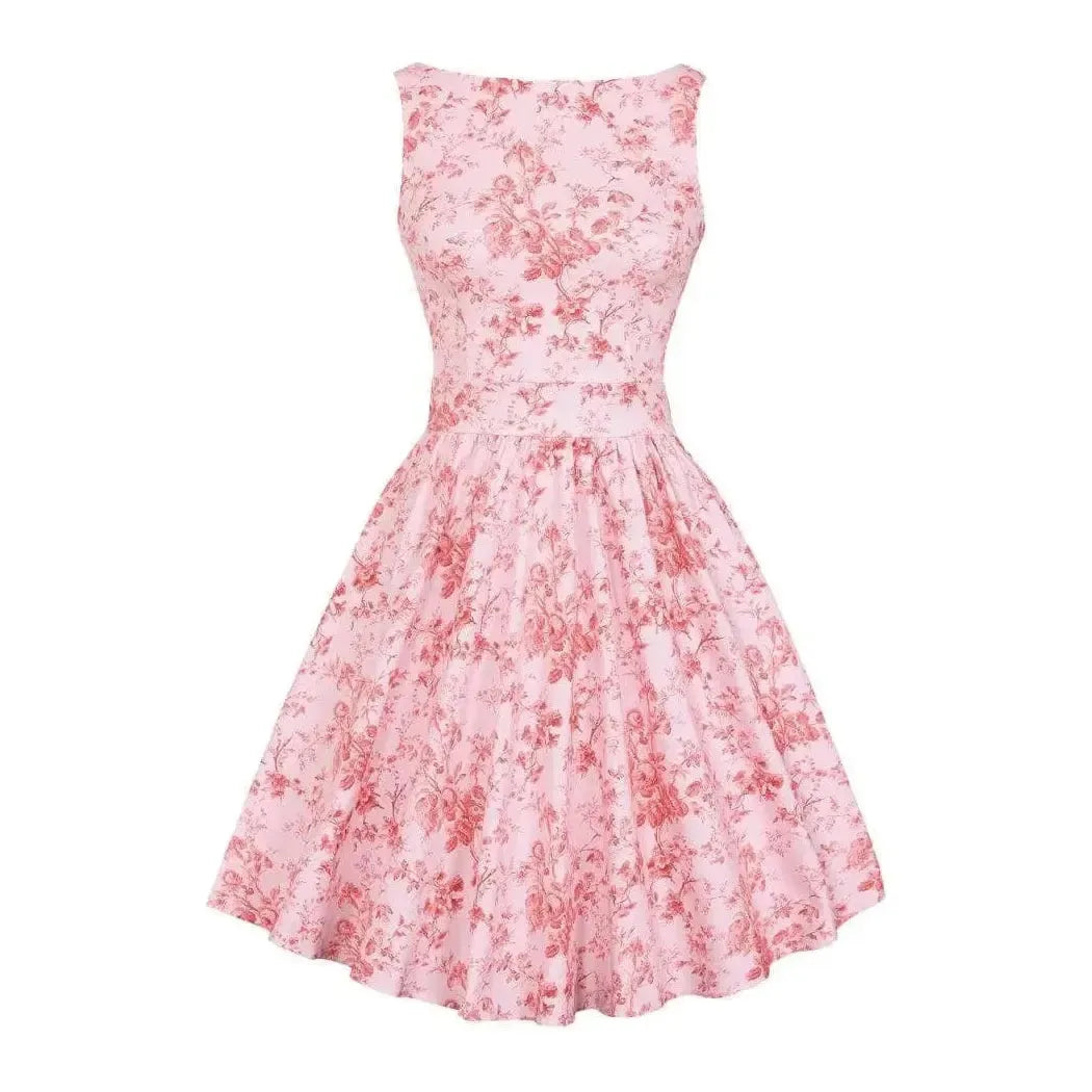 Tea Dress - Blush Vintage Rose Lady Vintage Tea Dresses