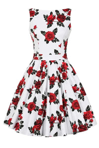 Thumbnail for Tea Dress - Classic Rose Lady Vintage Tea Dresses