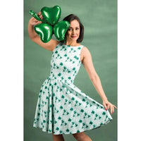 Thumbnail for Tea Dress - Clover Gingham Lady Vintage Tea Dresses