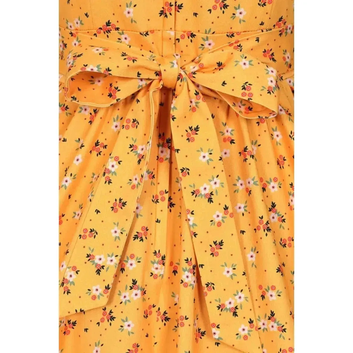 Tea Dress - Ditsy Yellow Lady Vintage Tea Dresses