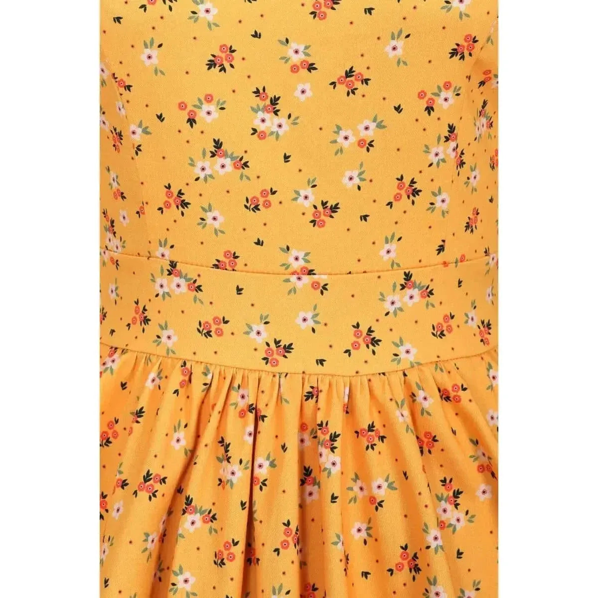 Tea Dress - Ditsy Yellow Lady Vintage Tea Dresses