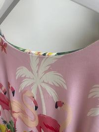 Thumbnail for Tea Dress - Flamingo Safari (10) 10 Lady Vintage London Outlet