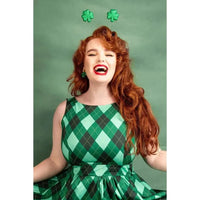 Thumbnail for Tea Dress - Irish Diamond Plaid Lady Vintage Tea Dresses