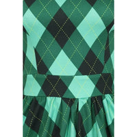 Thumbnail for Tea Dress - Irish Diamond Plaid Lady Vintage Tea Dresses