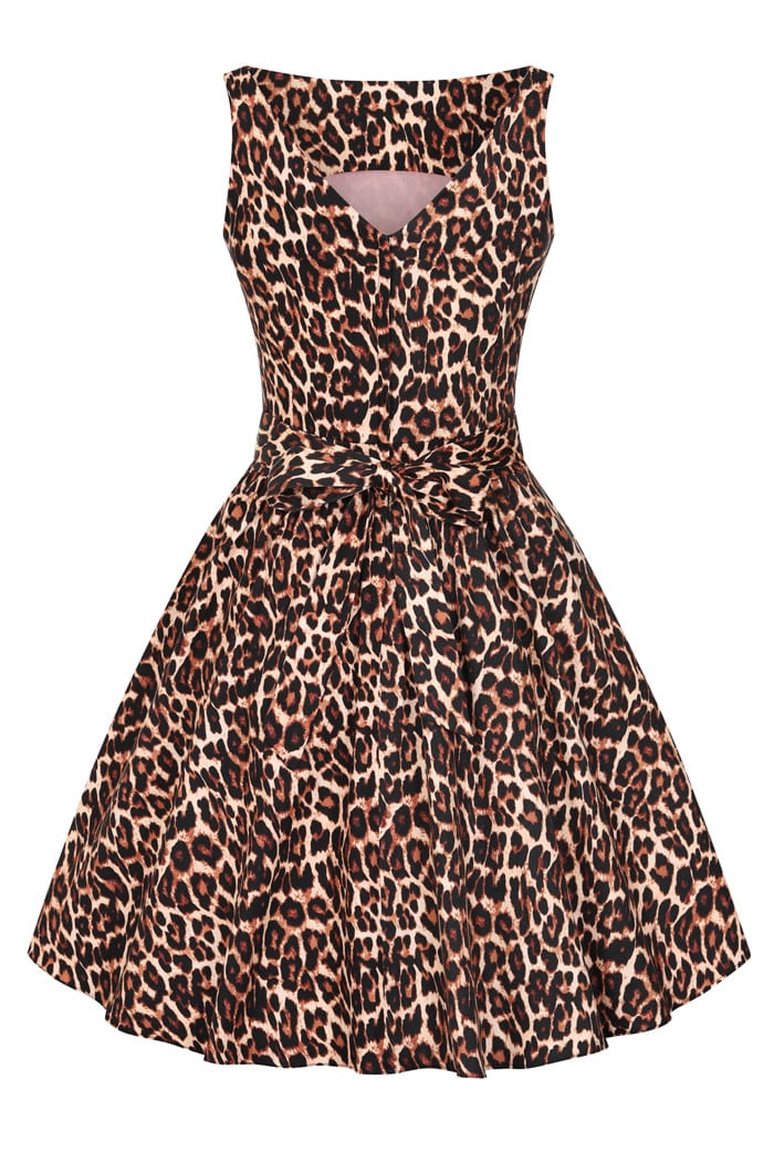 Tea Dress - Leopard Print - Lady V London