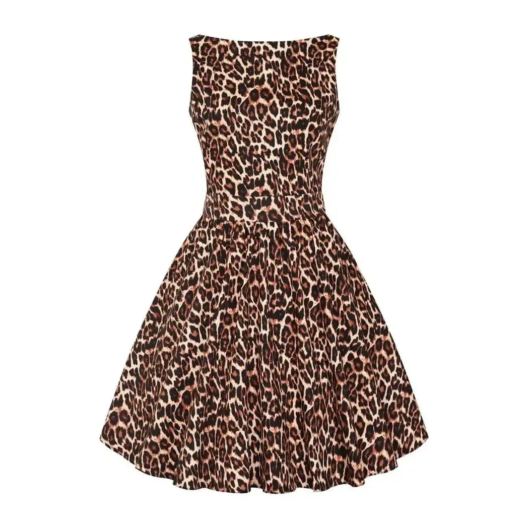 Tea Dress Leopard Print Lady V London