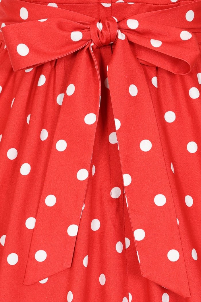 Tea Dress - Red Polka Dot - Lady V London