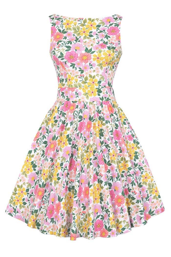 Tea Dress - Spring Floral Lady Vintage Tea Dresses
