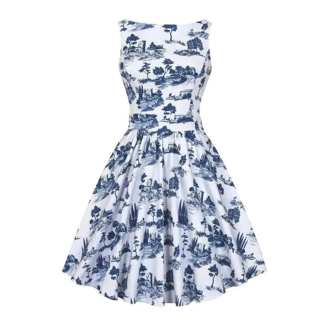 Tea Dress - Toile de Jouy Lady Vintage Tea Dresses