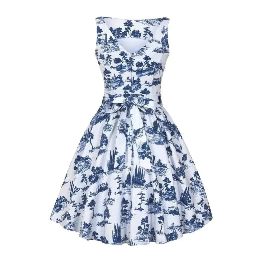 Tea Dress - Toile de Jouy Lady Vintage Tea Dresses