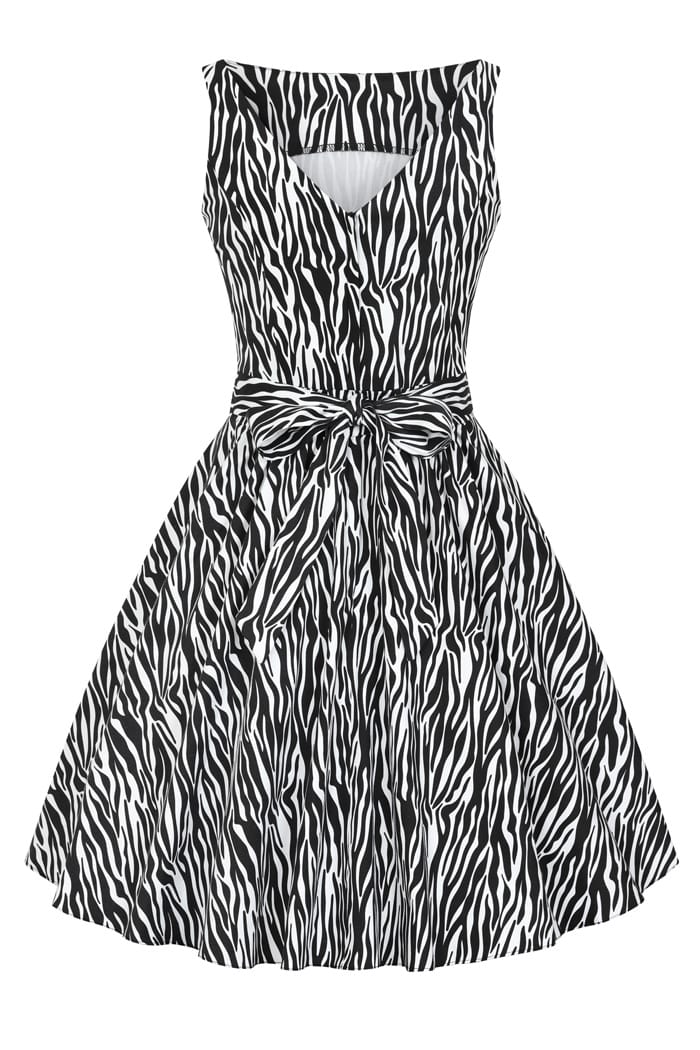Tea Dress - Zebra - Lady V London