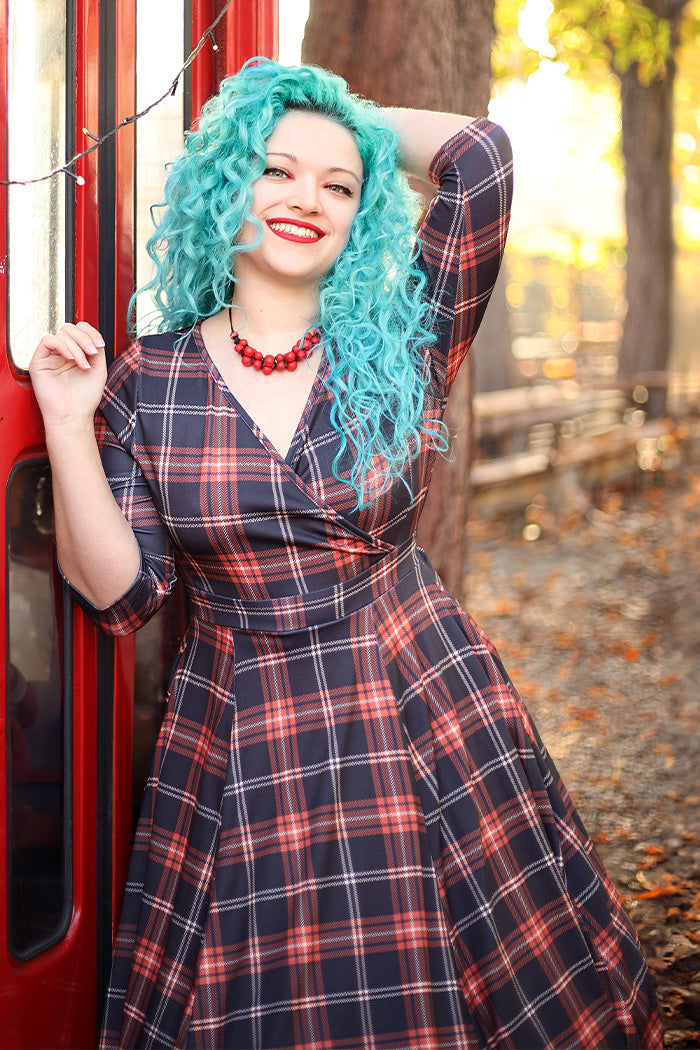 Lyra Dress - Fall Tartan