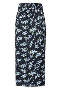 Thumbnail for Wrap Skirt - Blue Floral Lady Vintage Wrap Skirt