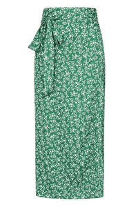 Thumbnail for Wrap Skirt - Green Ditsy Lady Vintage Wrap Skirt