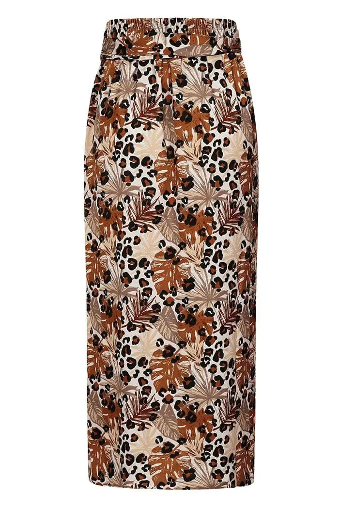 Wrap Skirt - Wild Leopard Print - Lady V London