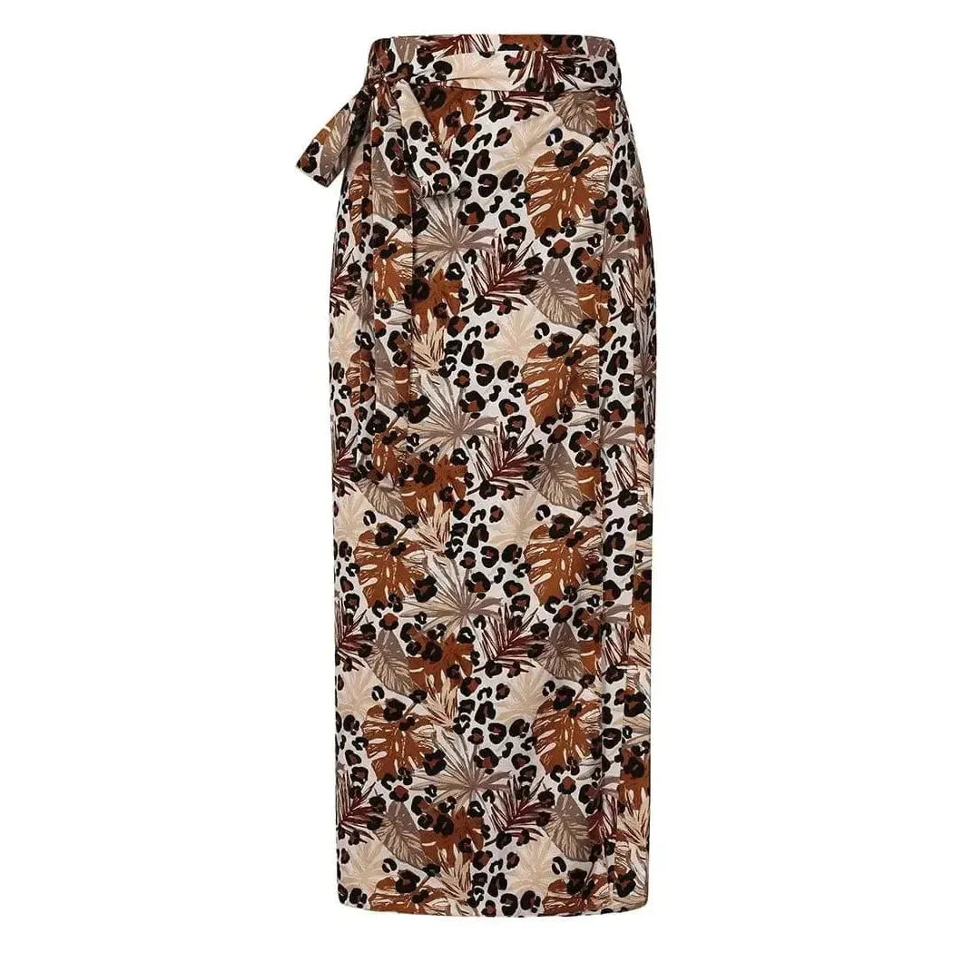 Wrap Skirt Wild Leopard Print