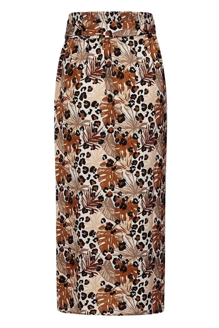 Wrap Skirt - Wild Leopard Print Lady Vintage Wrap Skirt