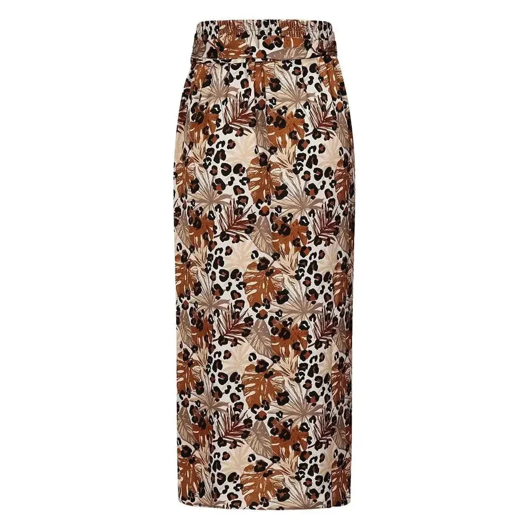 Wrap Skirt - Wild Leopard Print Lady Vintage Wrap Skirt