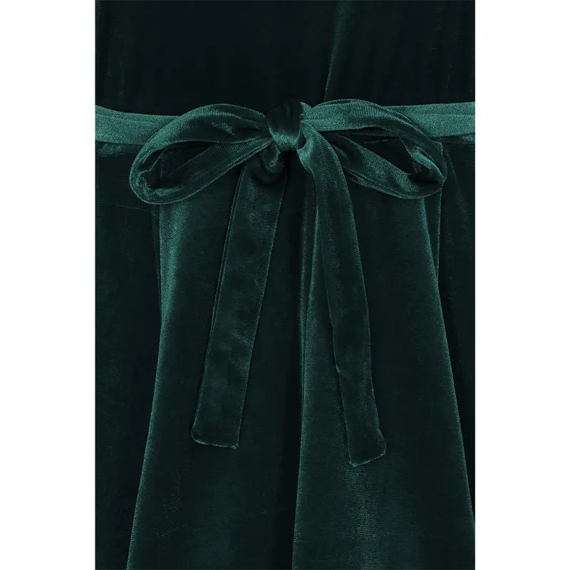 Zelda Dress - Emerald Velvet