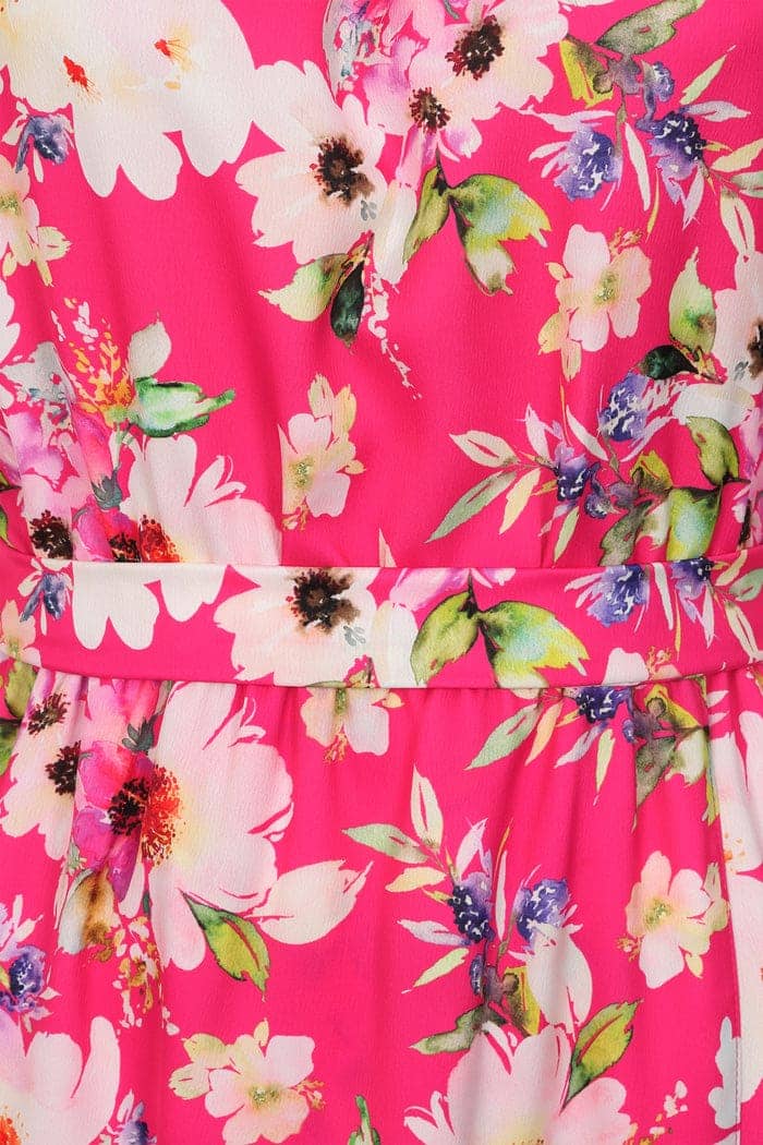 Daphne Dress - Pink Floral - Lady V London