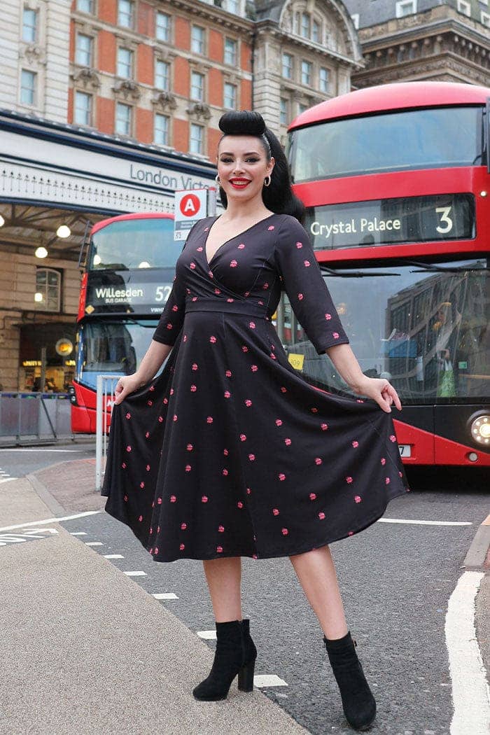 Lyra Dress - Red Bus - Lady V London