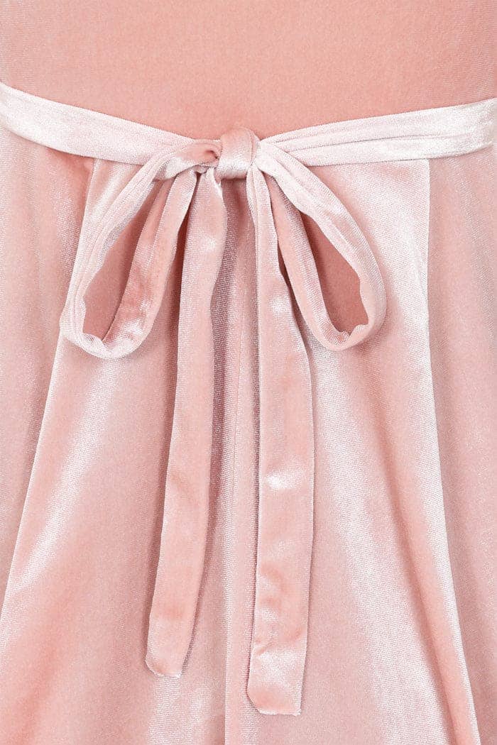 Lyra Mini Dress - Pink Pearl - Lady V London
