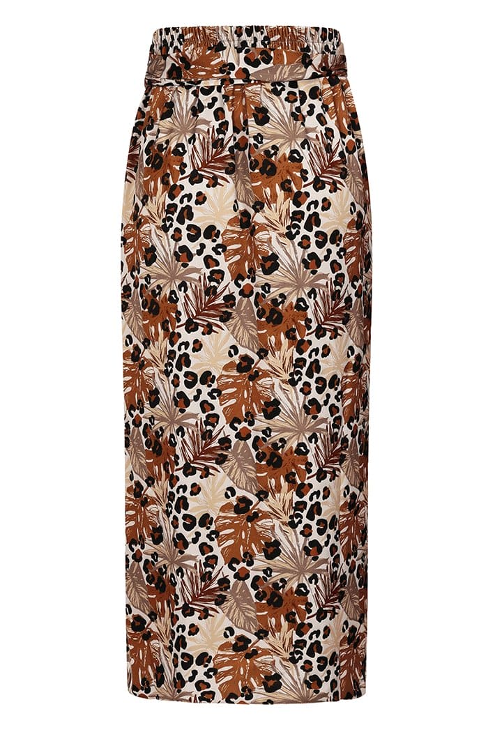 Wrap Skirt - Wild Leopard Print - Lady V London